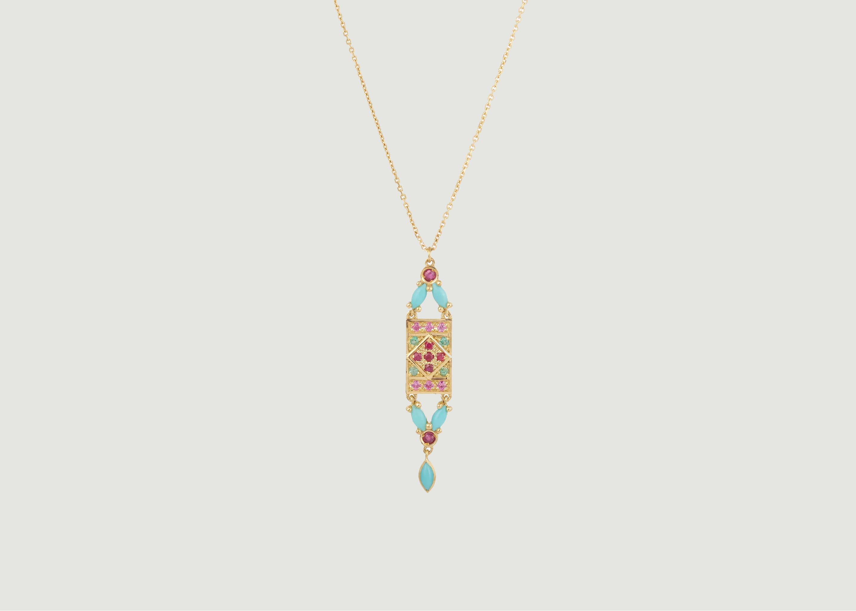 Collier Ava 1 Turquoise - Sophie d'Agon