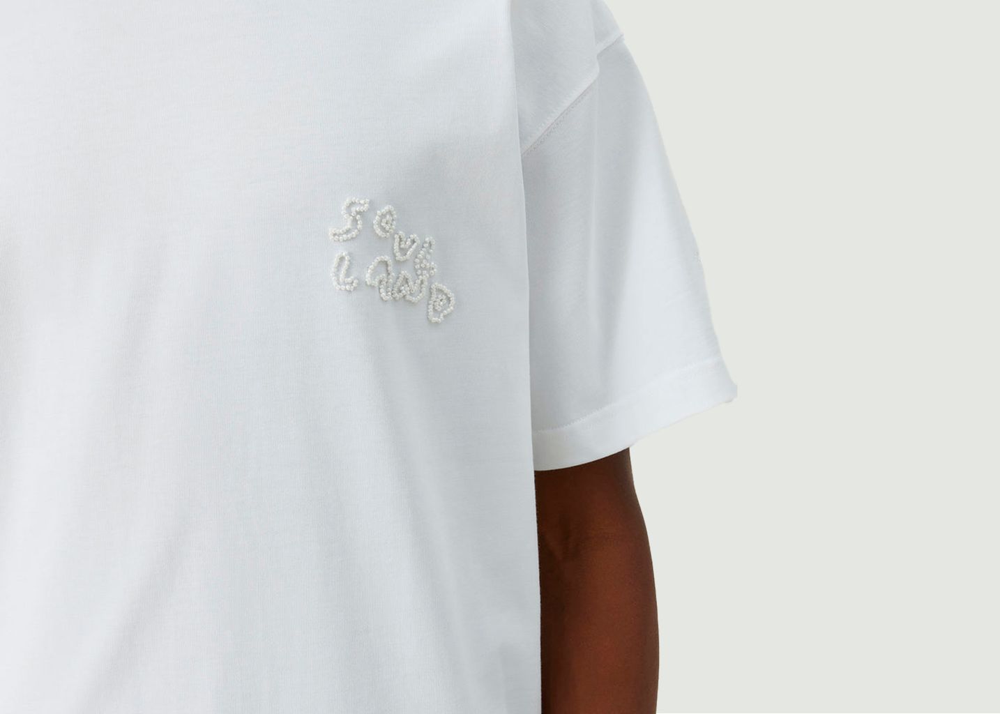 T-shirt Kai Beaded logo - soulland
