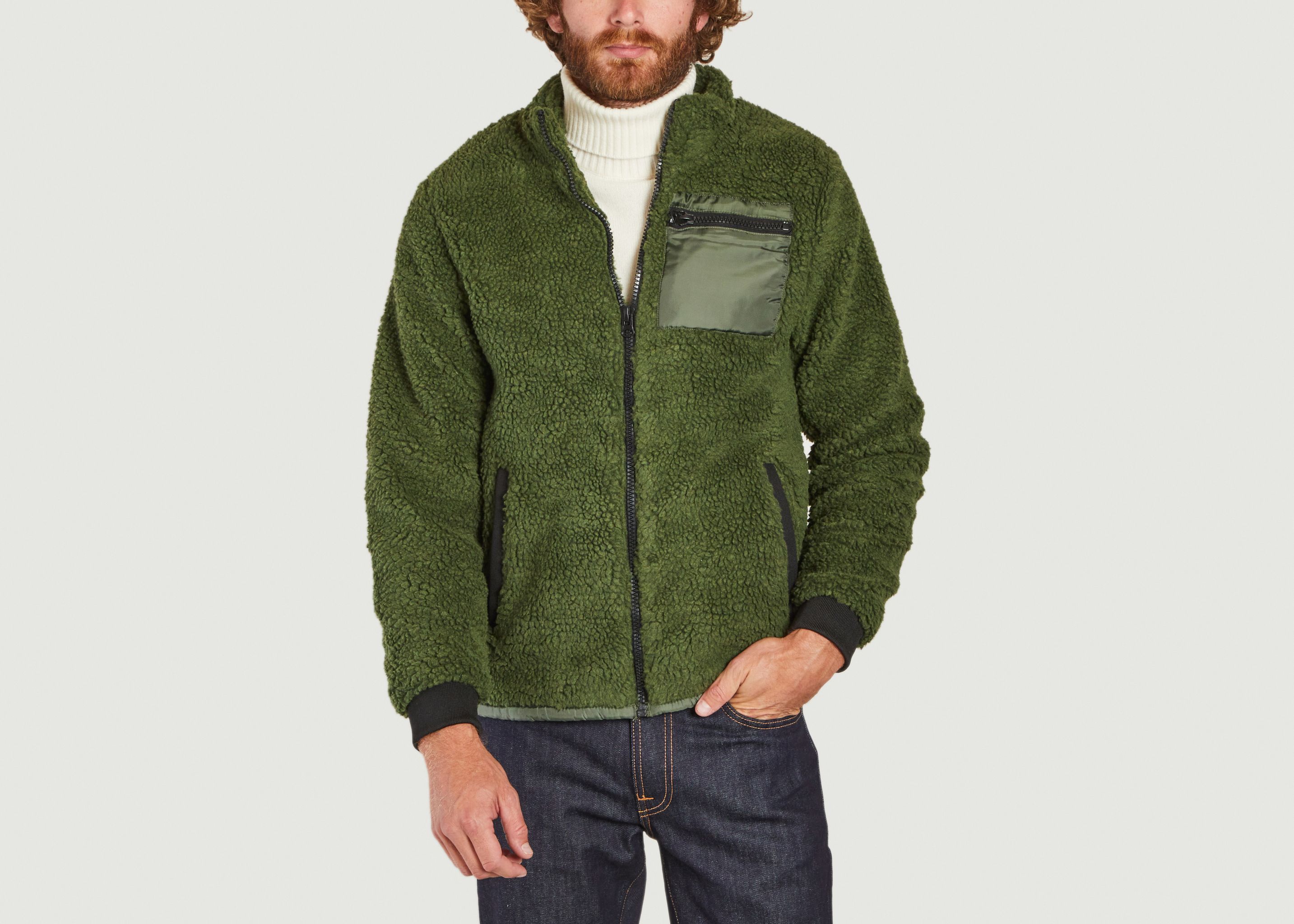 Sofus high collar fleece jacket - SUIT