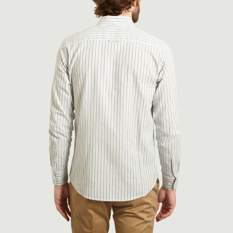 Chemise Rayée En Coton Et Lin Earl - SUIT