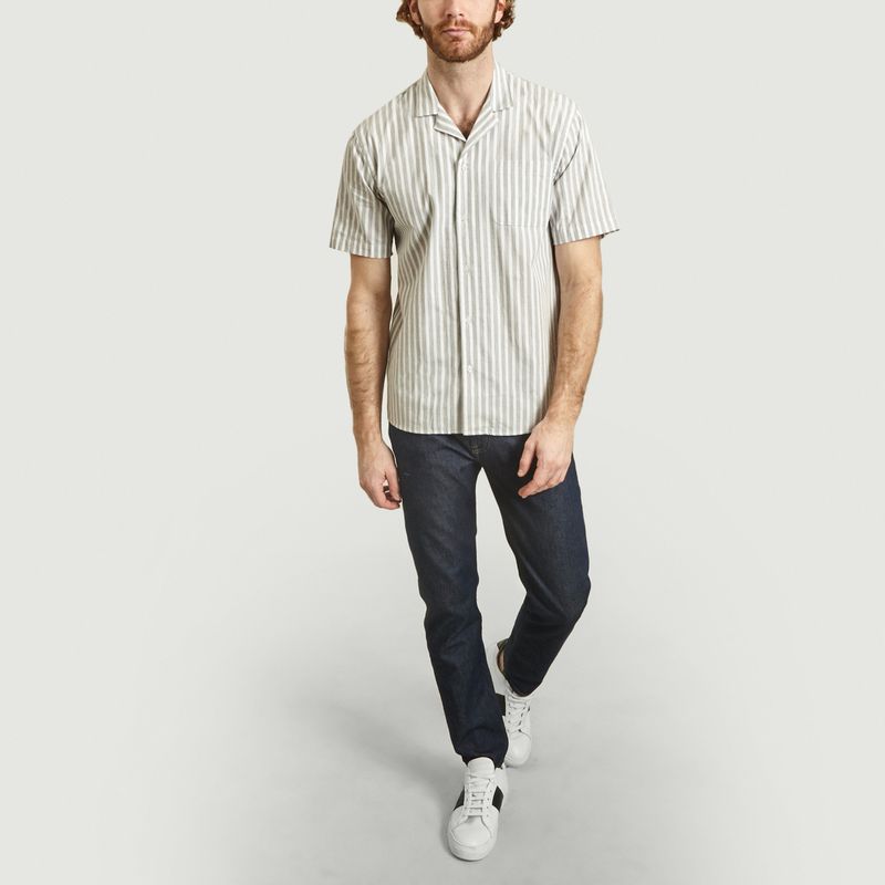 Chemise Rayée Manches Courtes Elias - SUIT