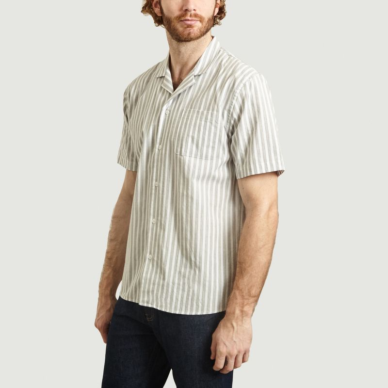 Chemise Rayée Manches Courtes Elias - SUIT