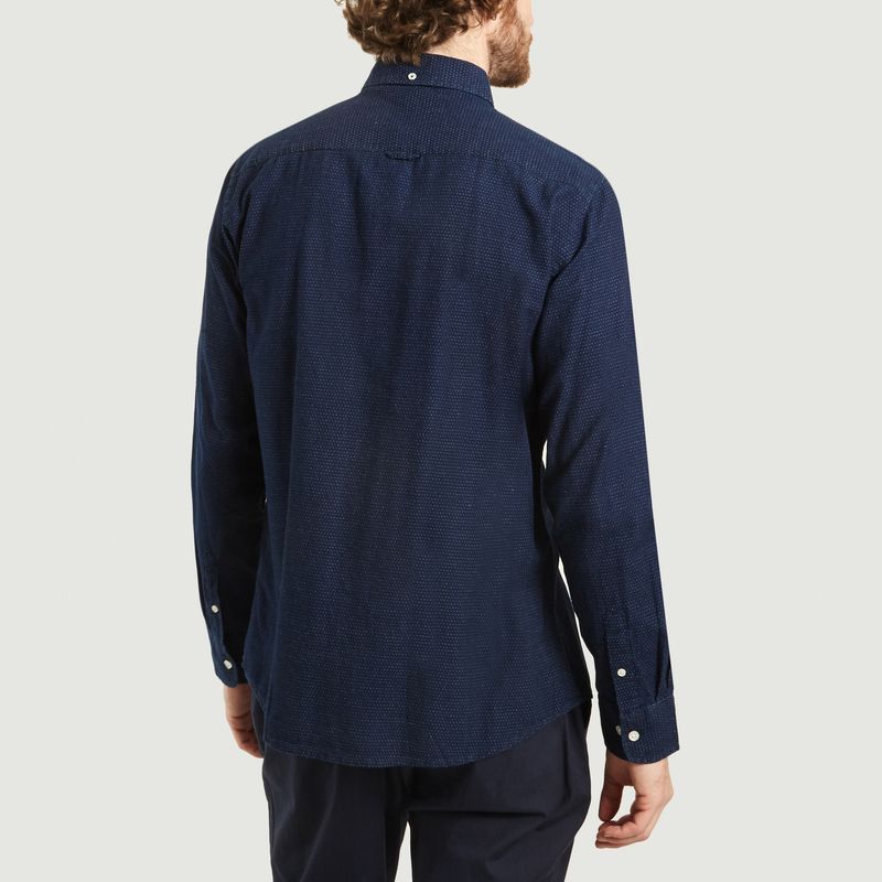 Chemise En Coton A Micro Points Elton - SUIT