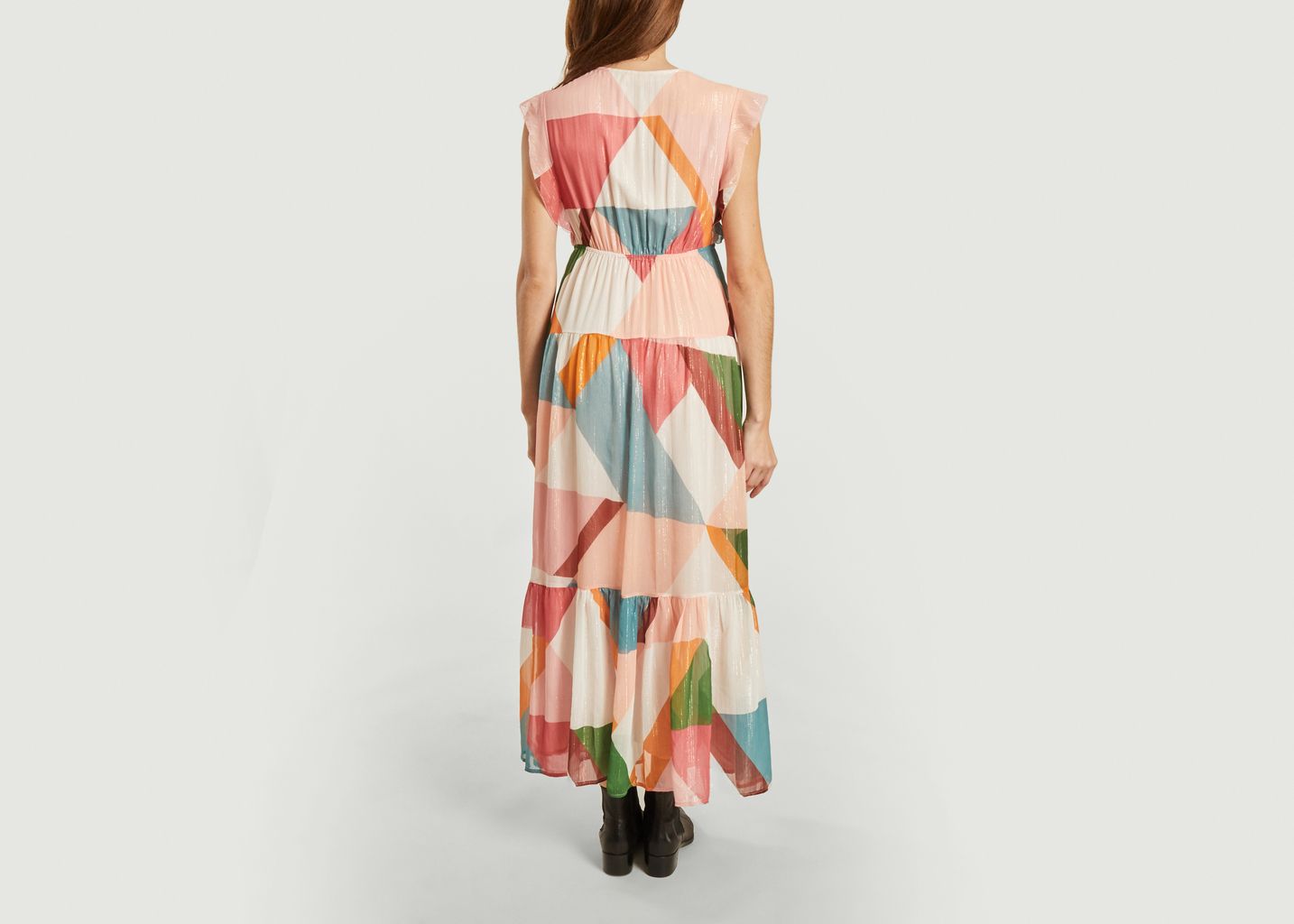 Robe longue Cassidy Bois de Rose - Suncoo
