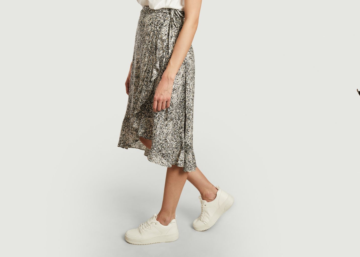Jupe midi motif zébré Feria - Suncoo