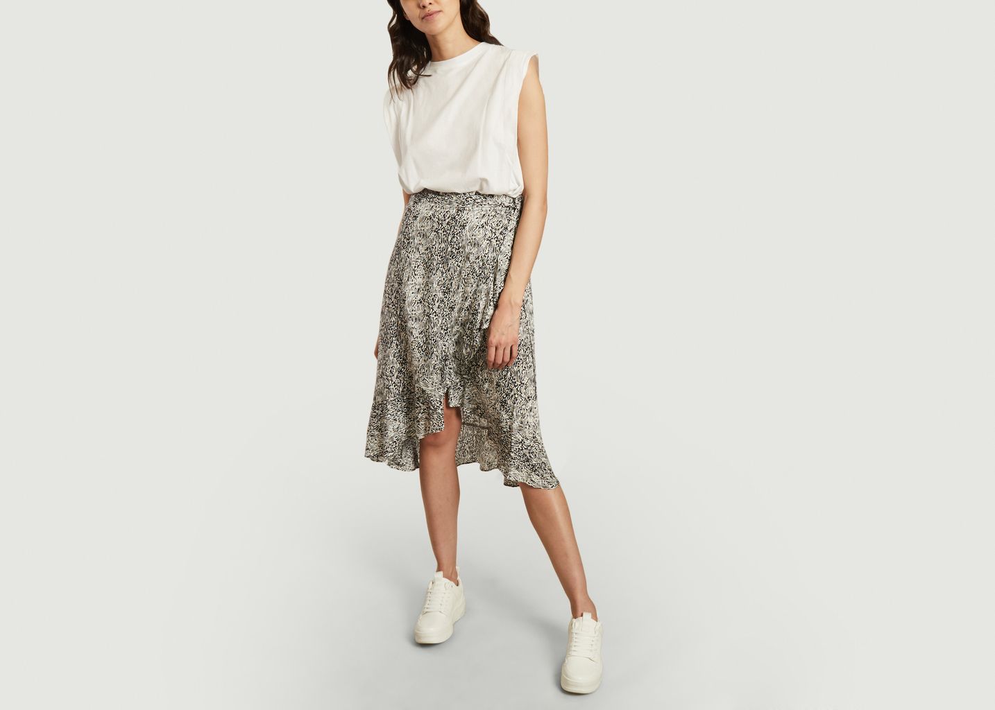 Jupe midi motif zébré Feria - Suncoo
