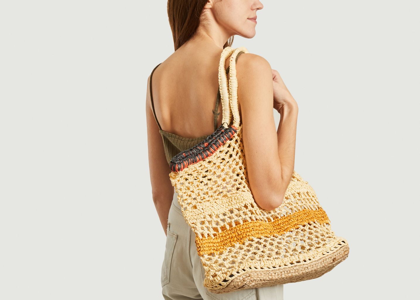 Sac cabas en raphia Anjay - Suncoo