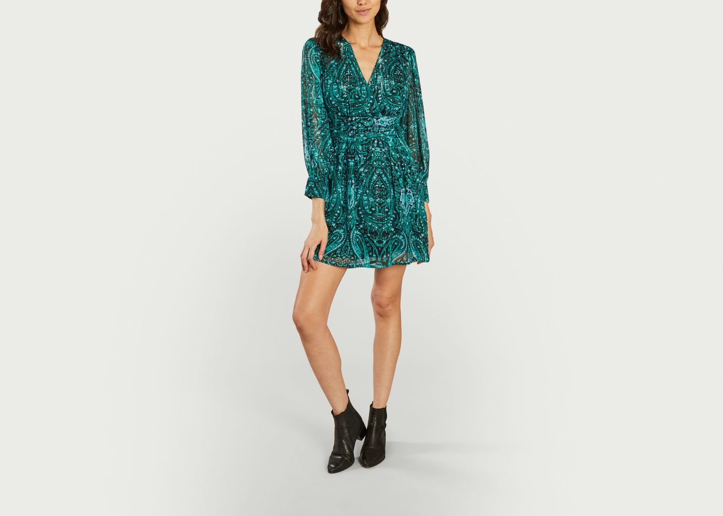 Robe manches longues imprimé cachemire Cruise - Suncoo