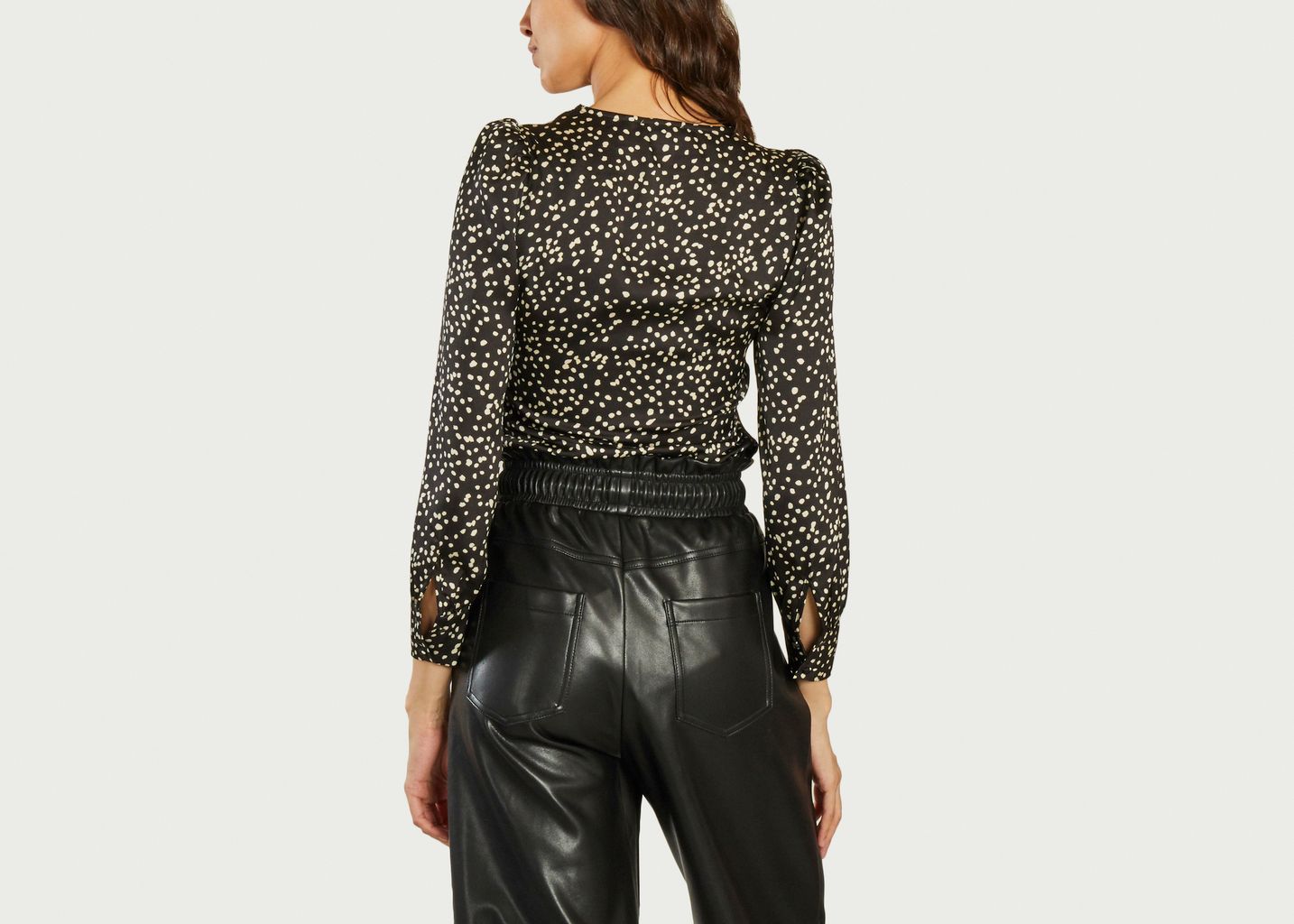 Blouse à pois avec dentelle Latina - Suncoo