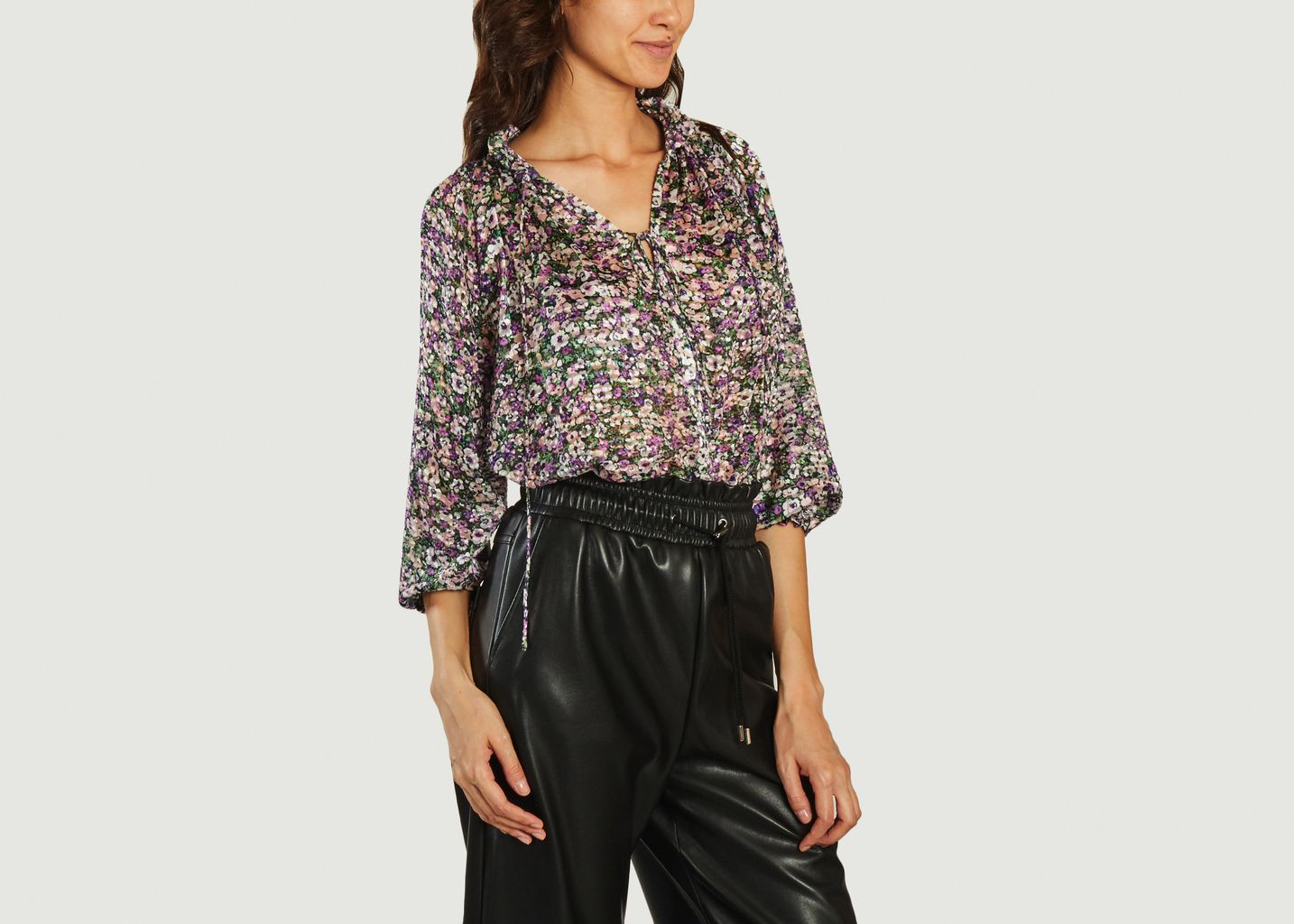 Leony Liberty print blouse - Suncoo