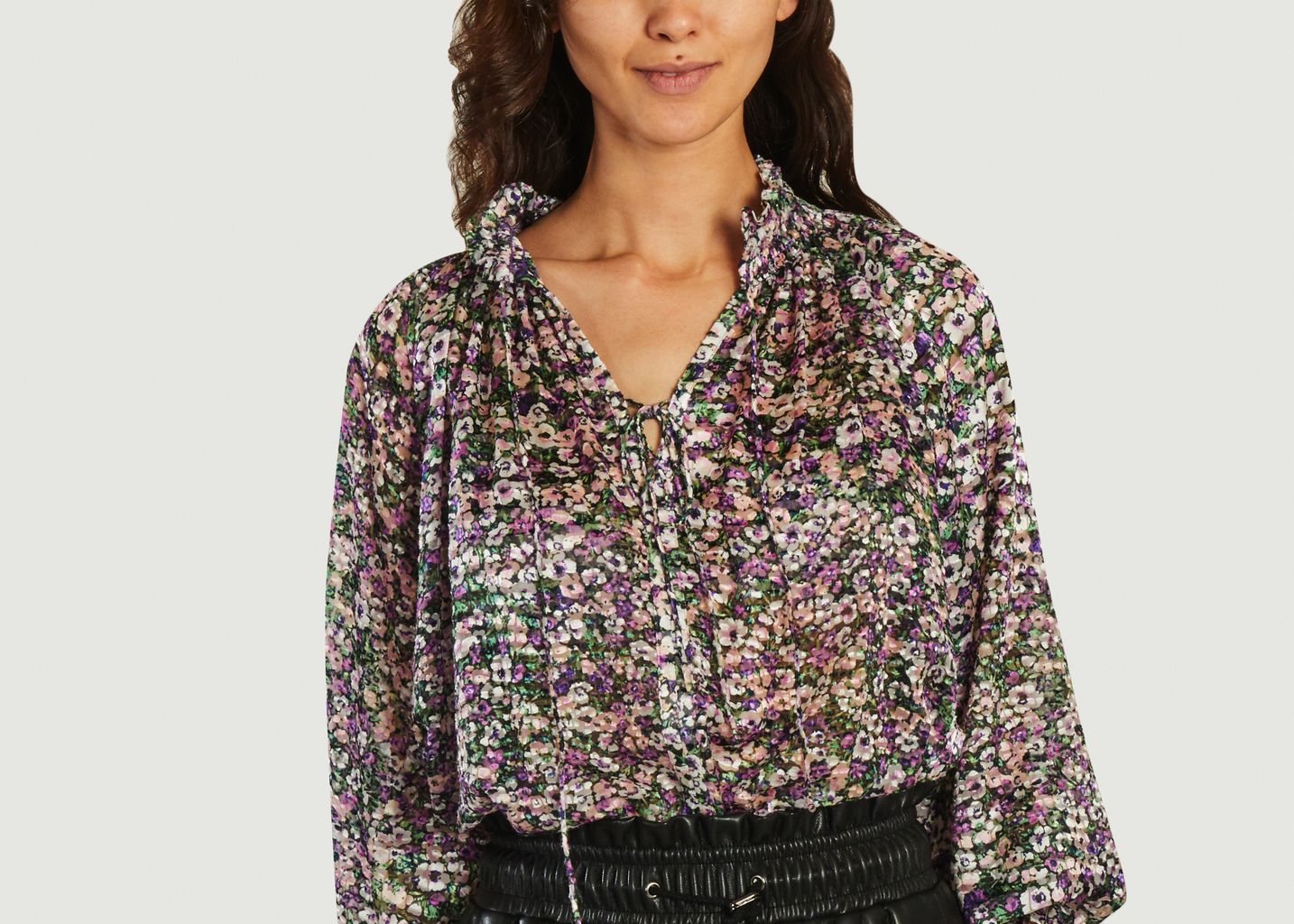 Leony Liberty print blouse - Suncoo