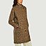 Ecosse Prince-of-Wales pattern high collar coat - Suncoo
