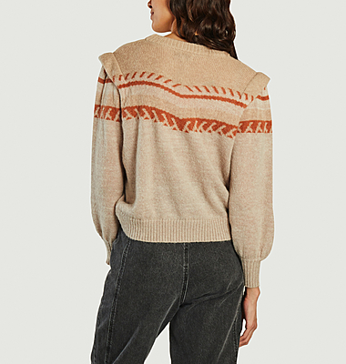 Poudra sweater with shoulder pads