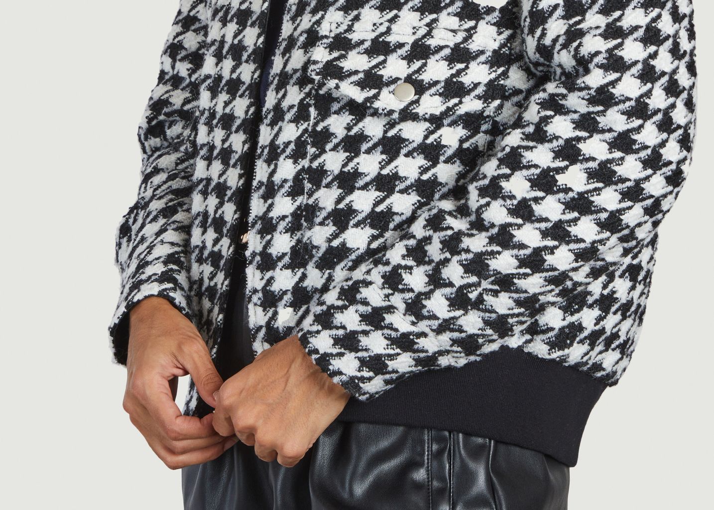 Eduna houndstooth pattern jacket - Suncoo