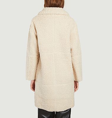 Long reversible coat with fur effect Elho