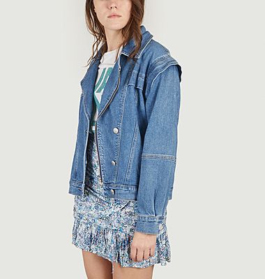 Oversized denim jacket with removable sleeves Dulce