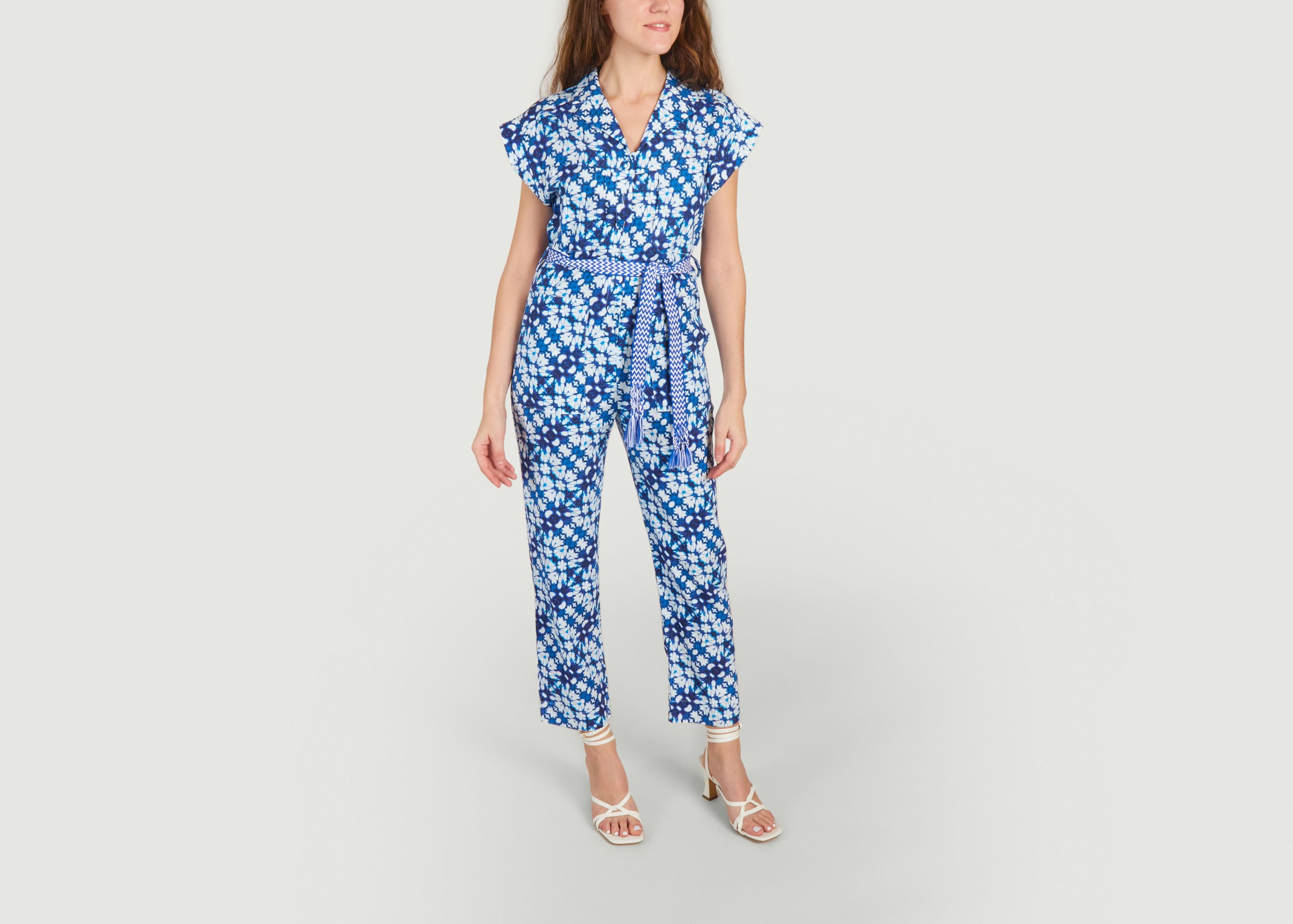 Talia floral print jumpsuit - Suncoo