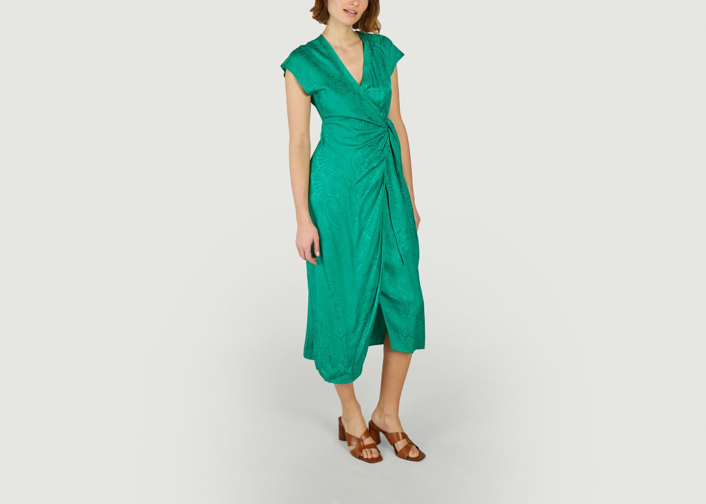 Citizen mid-length wrap dress - Suncoo