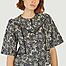 matière Liam floral embroidered short-sleeve blouse - Suncoo