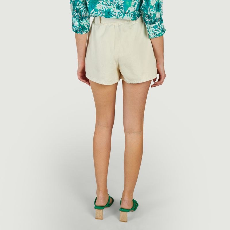 Belted shorts in Kiki cotton - Suncoo