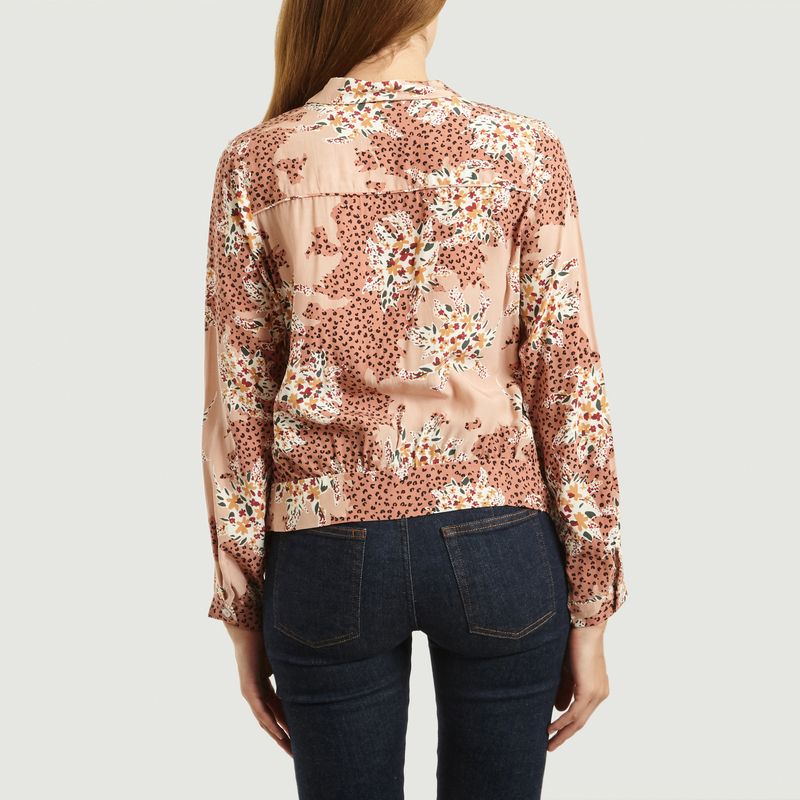 Chemise imprimé fleuri et panthère Liliane - Suncoo