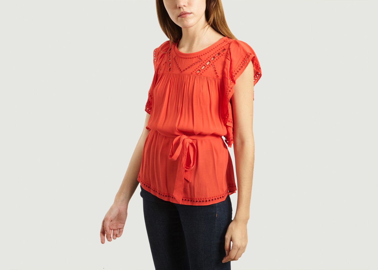 Lany belted blouse - Suncoo