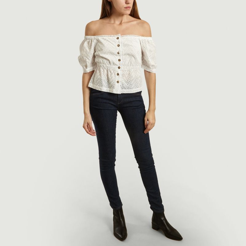 Top avec broderie anglaise Lomy - Suncoo