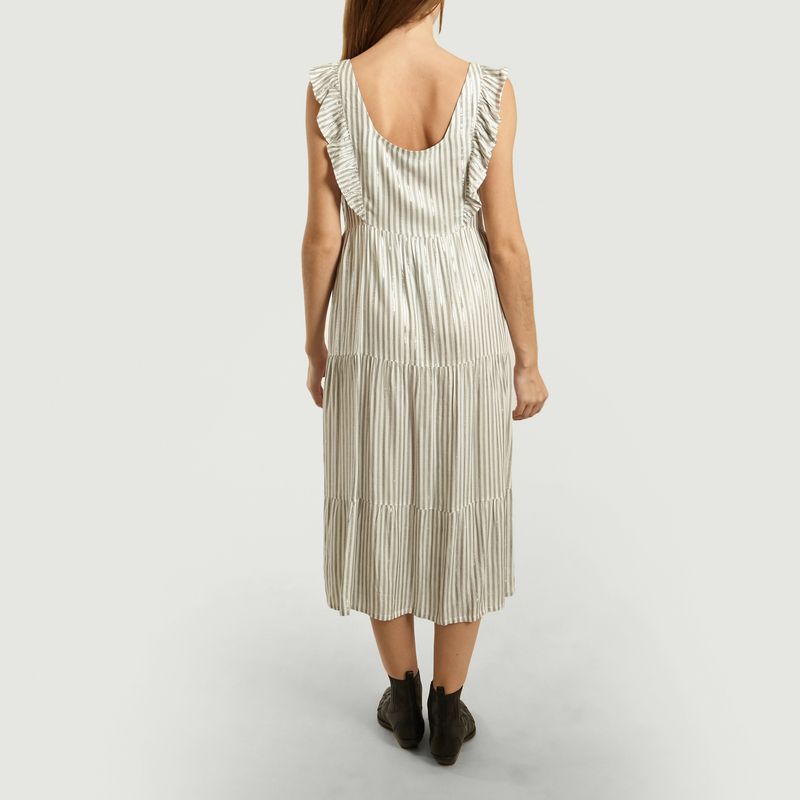 Robe Céline Rayée Détails Lurex - Suncoo