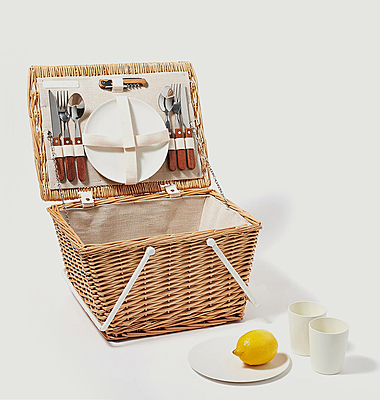 Petit panier tressé à pique-nique