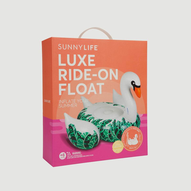 Bouée Cygne avec Feuilles Bananier - Sunny Life