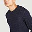 matière Merino wool cable knit sweater - Sunspel
