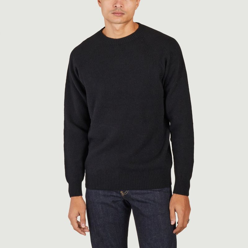 Plain lambswool sweater - Sunspel