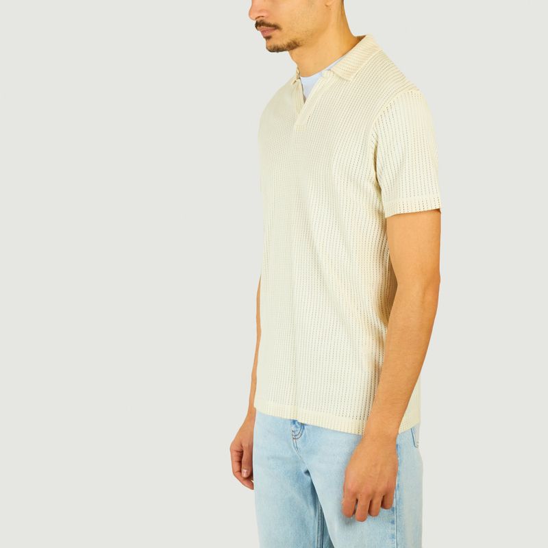 Linear Mesh polo shirt - Sunspel