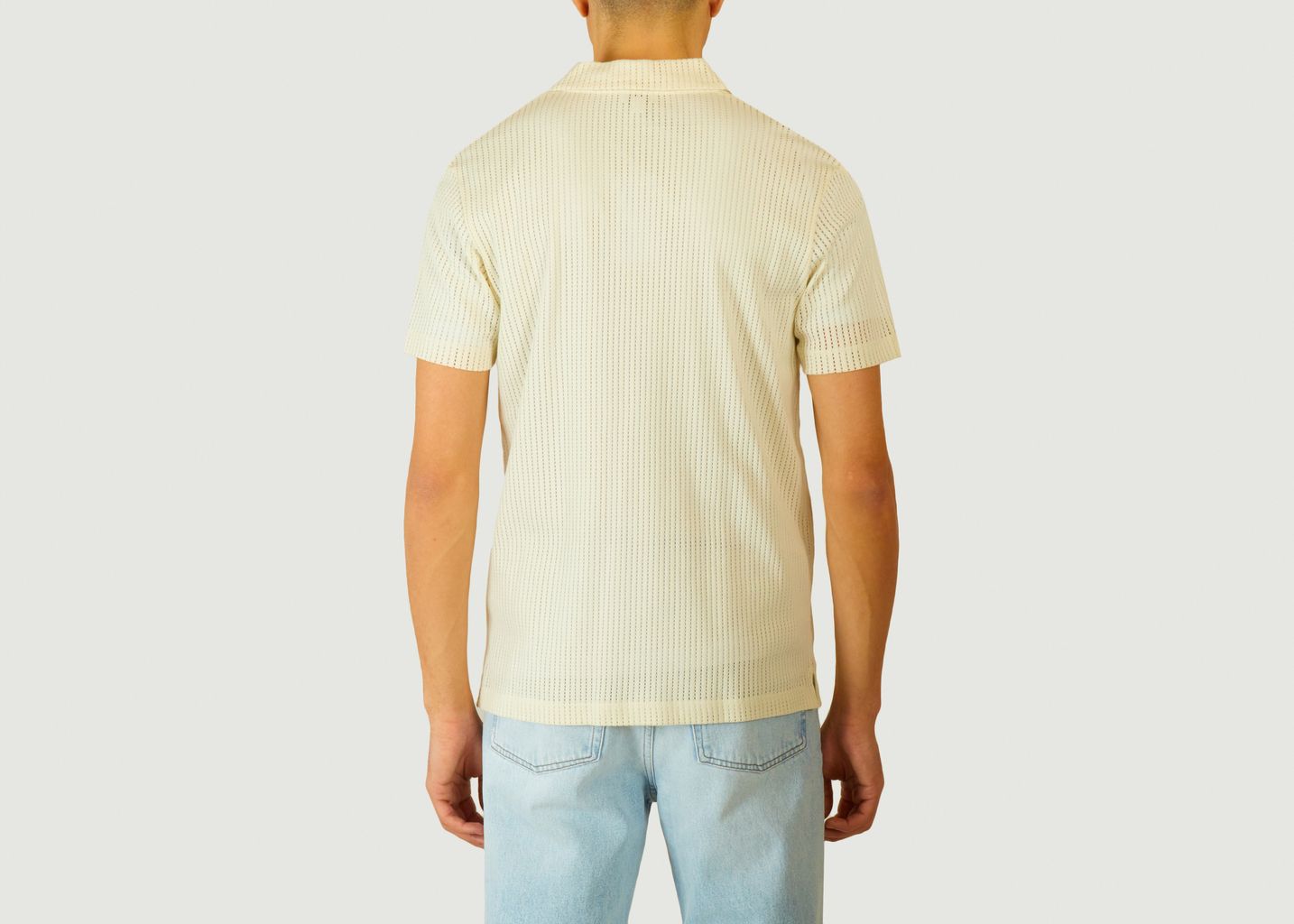 Linear Mesh polo shirt - Sunspel