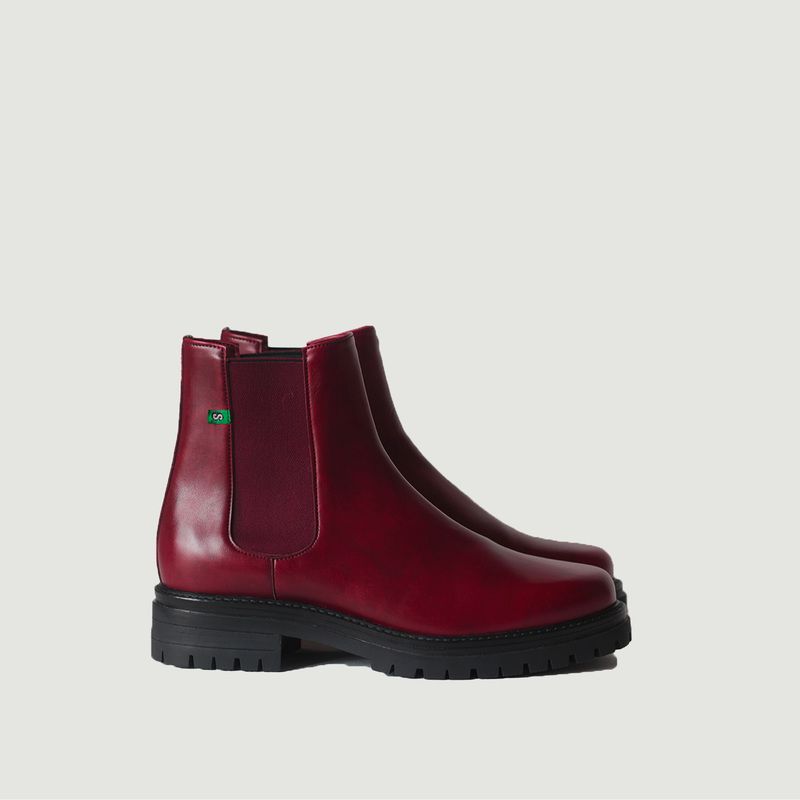 The Jerry Chelsea boot in vegan leather - Supergreen