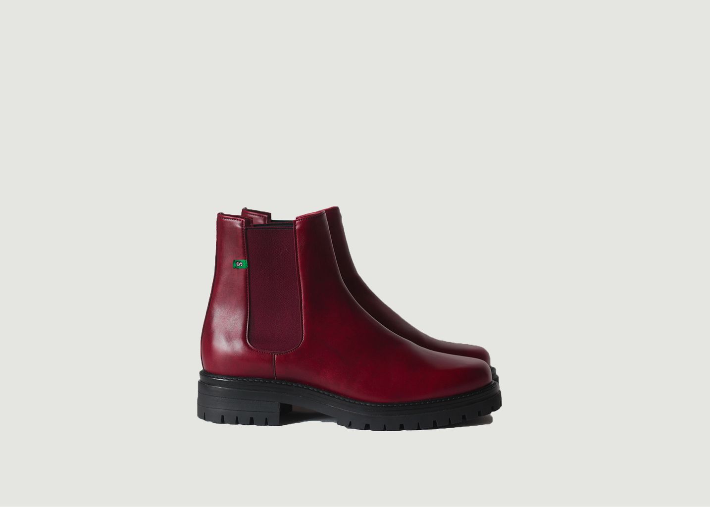 The Jerry Chelsea boot in vegan leather - Supergreen
