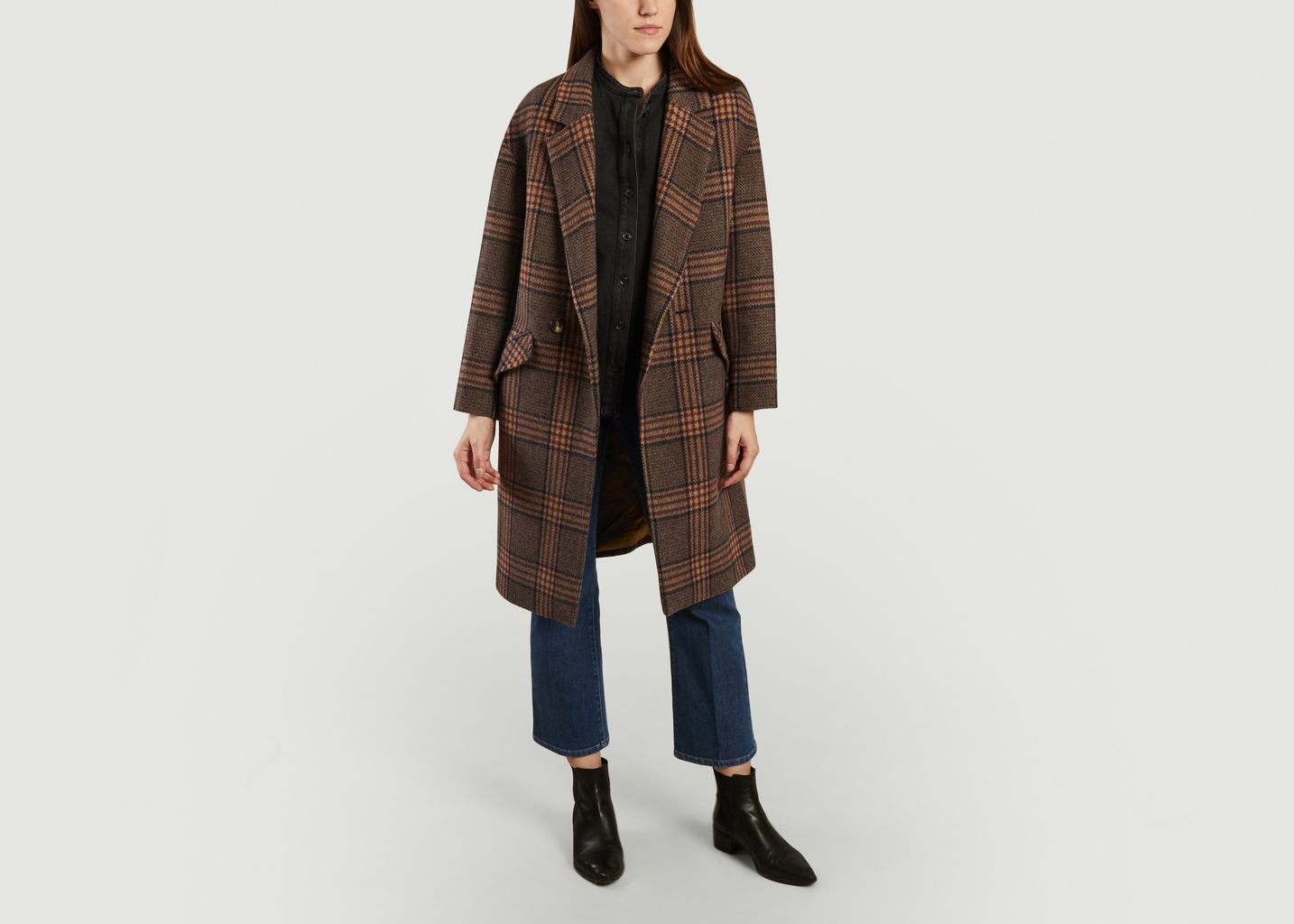 Manteau long à carreaux Eskimo - Swildens