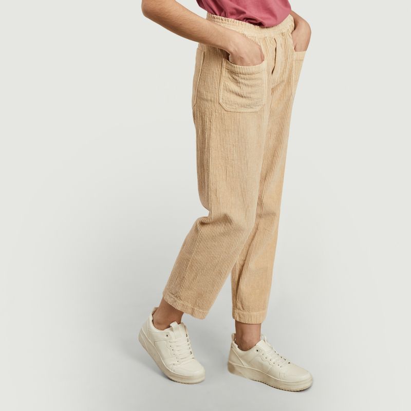 Pantalon ample 7/8e en velours côtelé Elugo - Swildens