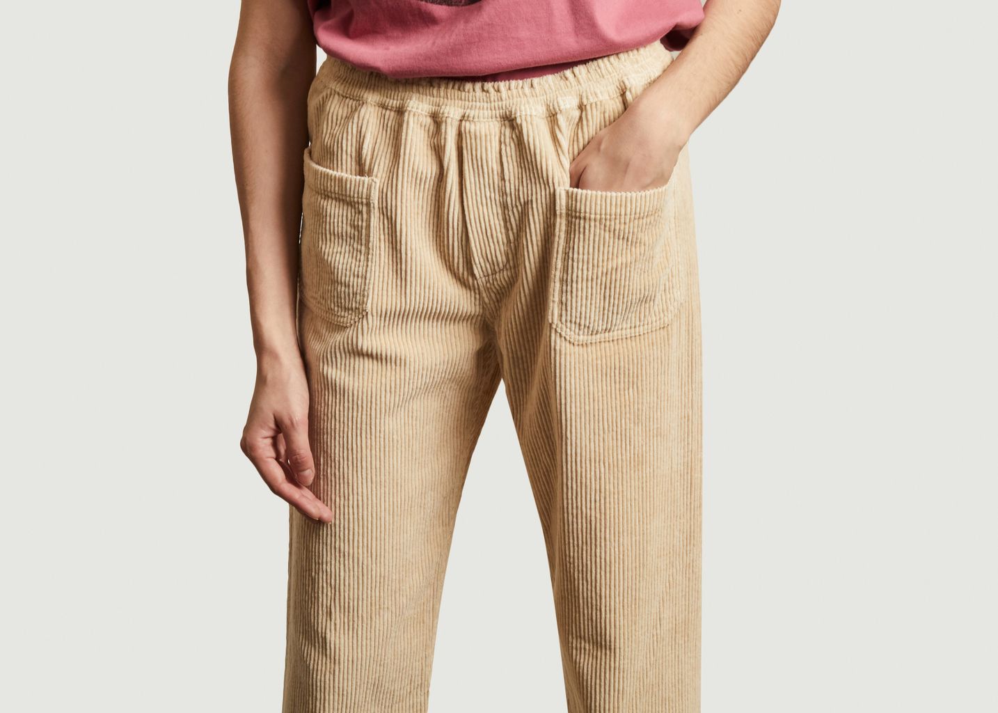 Pantalon ample 7/8e en velours côtelé Elugo - Swildens