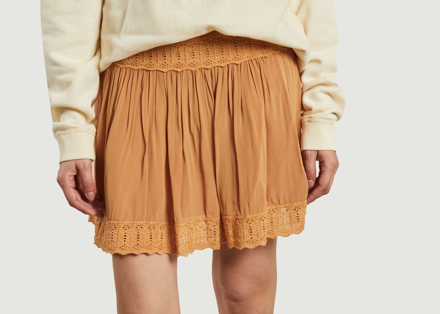 Elo mini-skirt with embroideries - Swildens