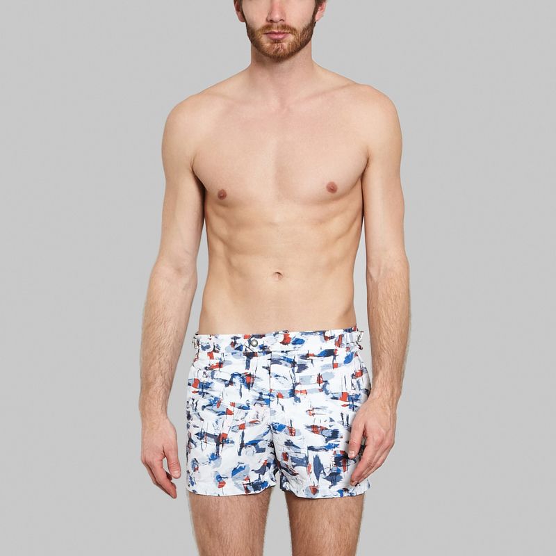 Paint Swimming Trunks White Swim-ology | L’Exception