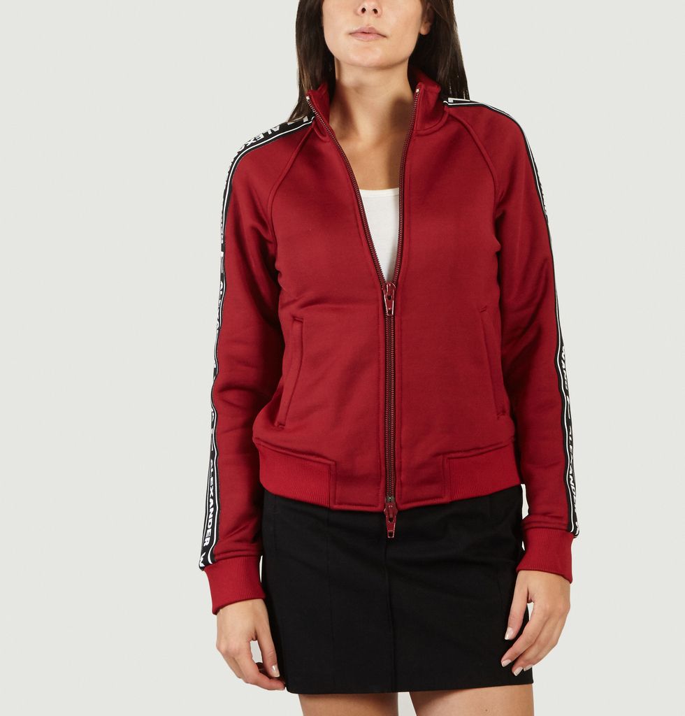 Sale Logo Track Jacket Deep Red T by Alexander Wang at -60