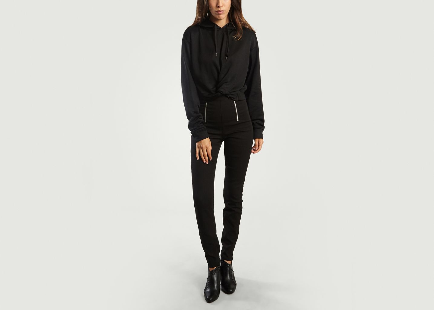 Knot Cropped Hoodie - T by Alexander Wang