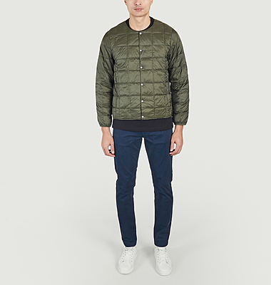 Short jacket with round neck
