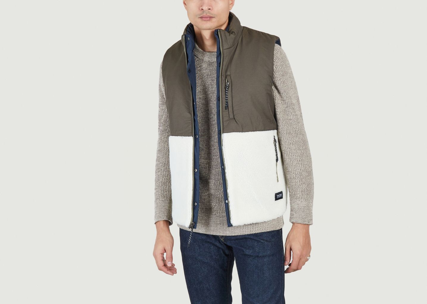 Sleeveless reversible fleece jacket - Taion