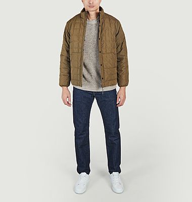 Short reversible fleece jacket