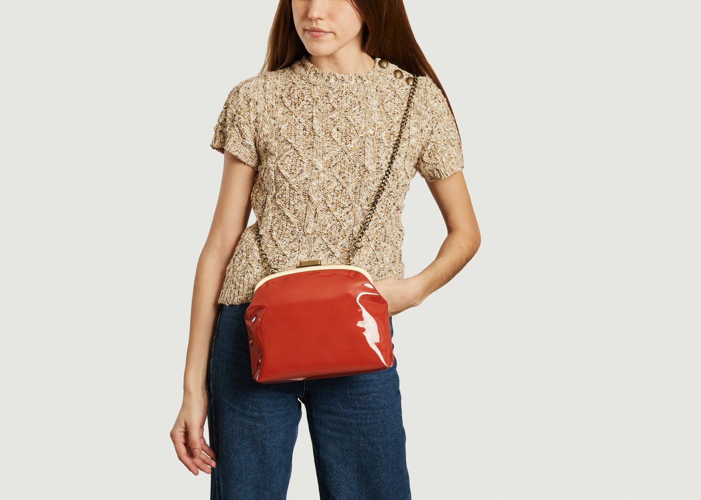 Sac en cuir verni Emma - Tammy & Benjamin