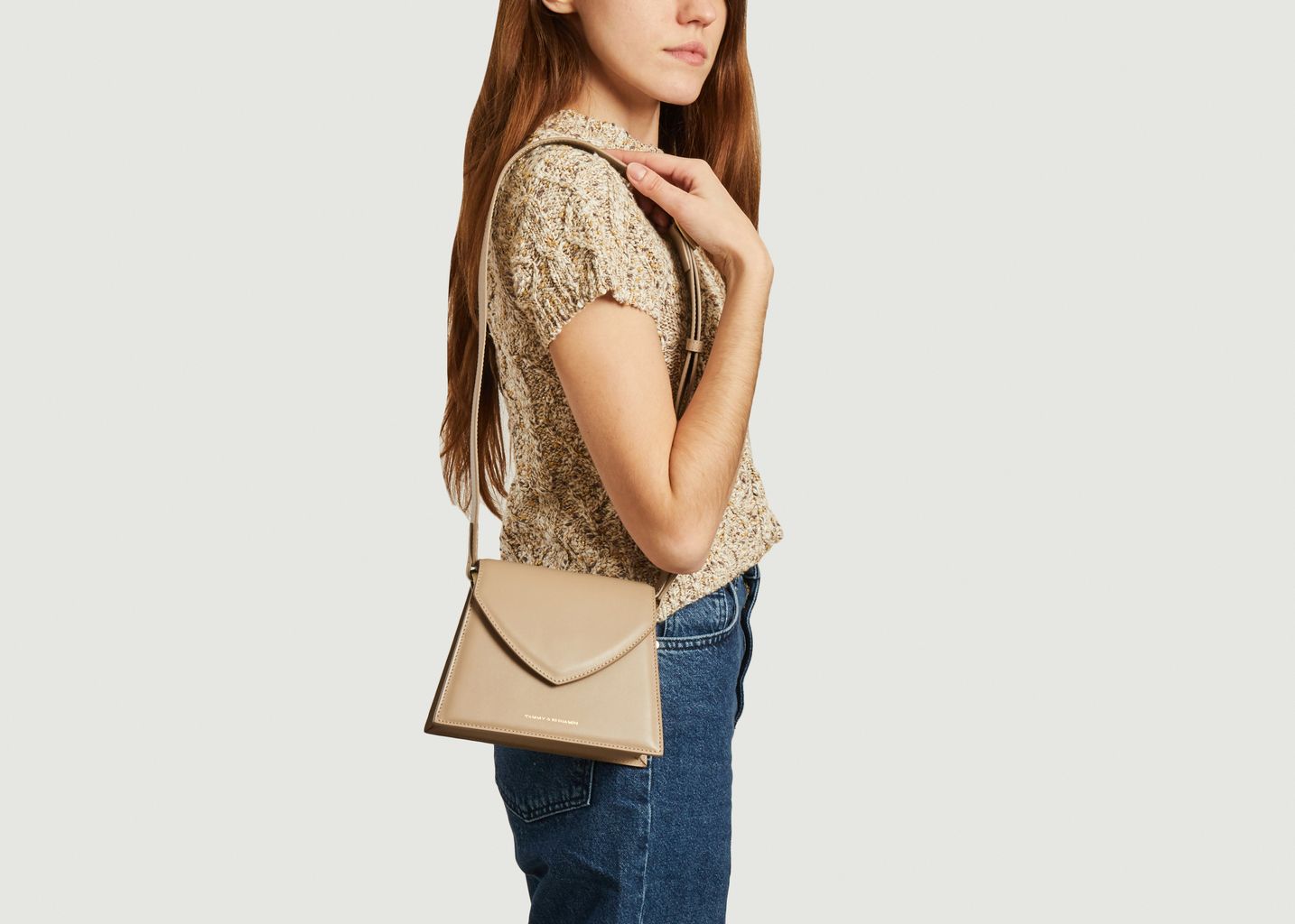 Gabrielle leather bag Beige Tammy & Benjamin | L’Exception