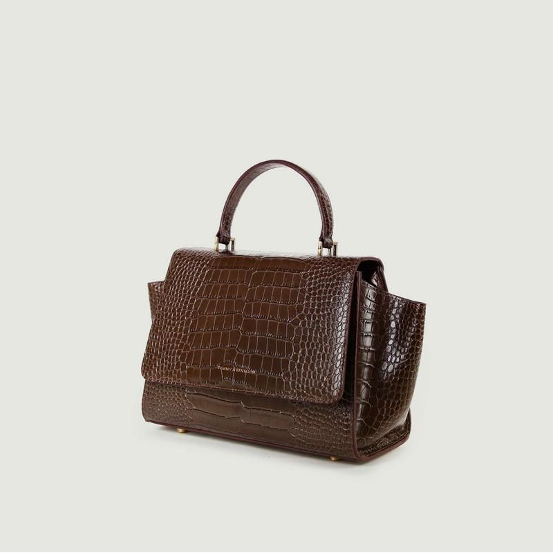 Sac En Cuir Effet Croco Alexia Mini - Tammy & Benjamin