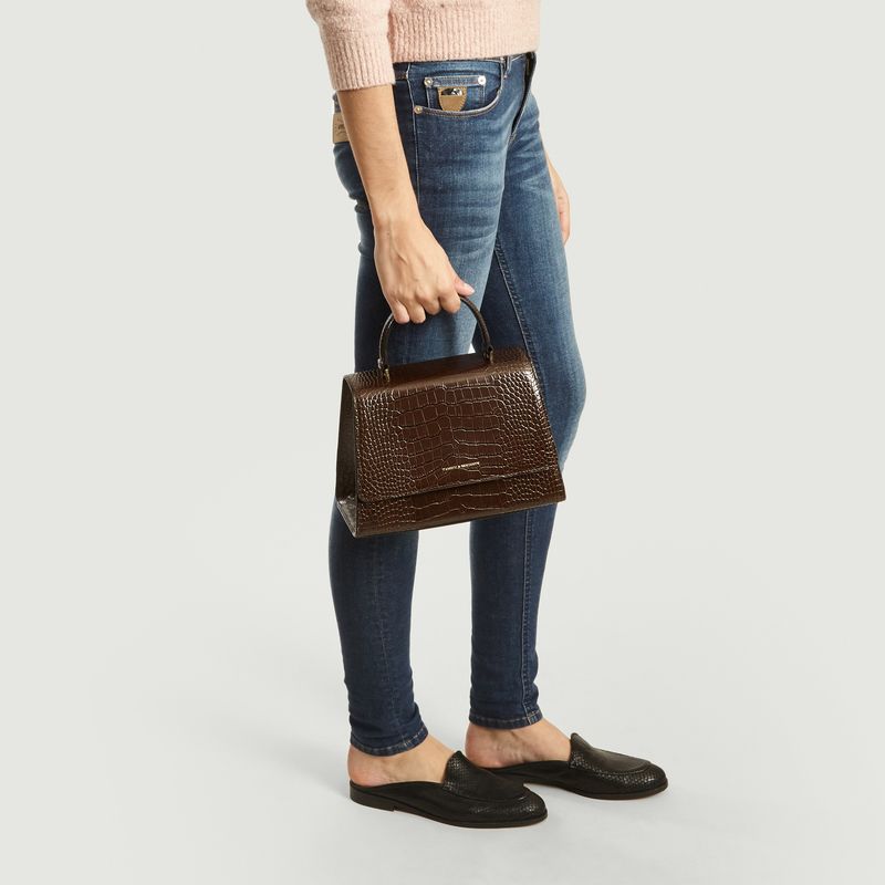 Sac En Cuir Effet Croco Alexia Mini - Tammy & Benjamin